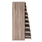 Commode verticale étroite à 9 tiroirs multicolore, Armoire de rangement simple