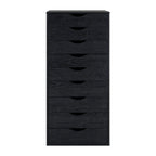Commode verticale étroite à 9 tiroirs multicolore, Armoire de rangement simple
