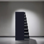 Commode verticale étroite à 9 tiroirs multicolore, Armoire de rangement simple