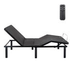 Sommier articulé réglable gris/noir avec option massage – Twin XL / Full / Queen / King / Split King