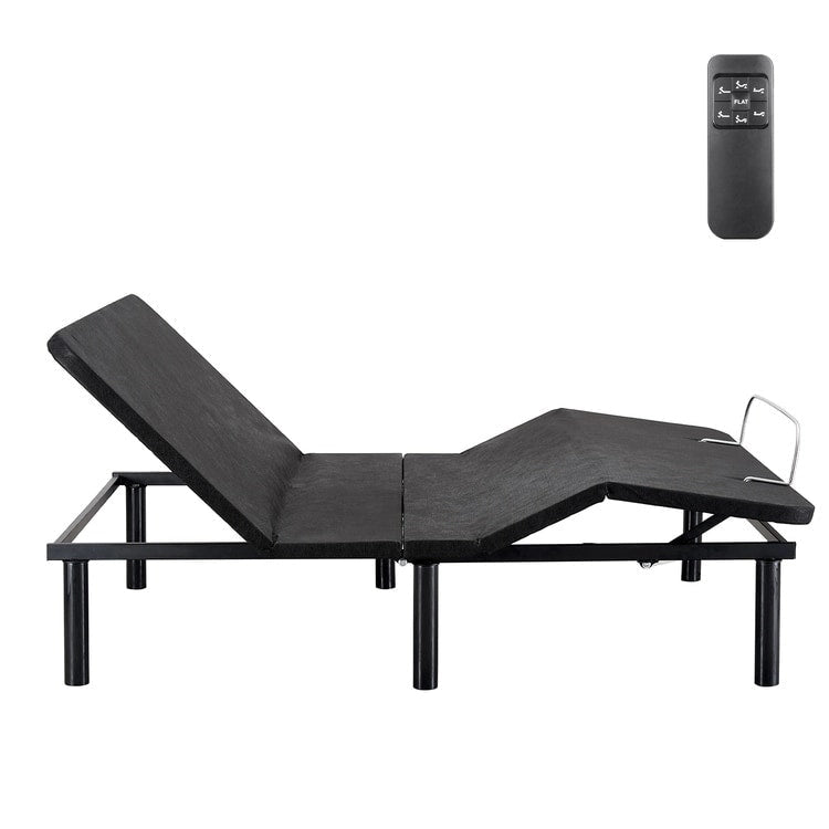 Sommier articulé réglable gris/noir avec option massage – Twin XL / Full / Queen / King / Split King
