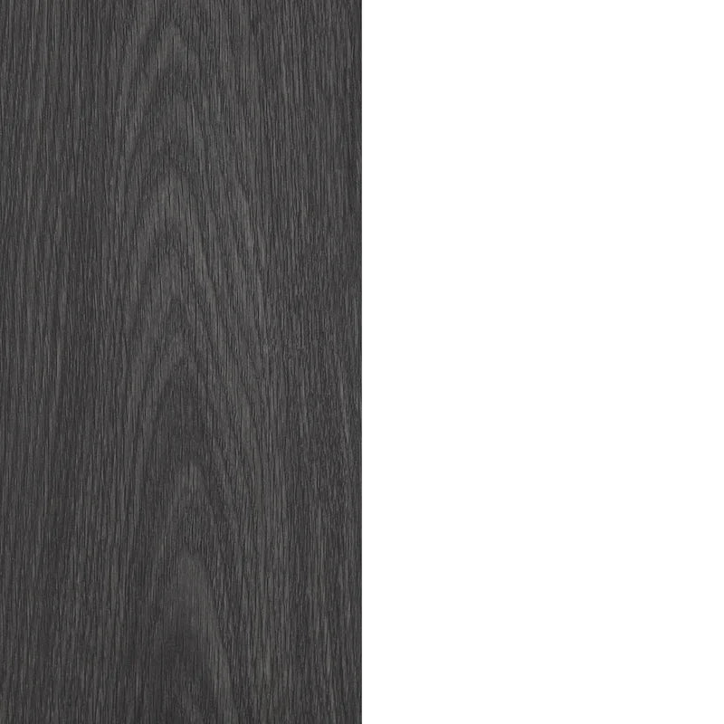 Îlot de cuisine 2 places en chêne gris et blanc avec 4 tiroirs, style contemporain