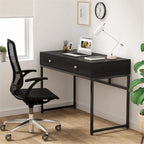 Table de bureau à domicile de 120 cm avec 2 tiroirs de rangement
