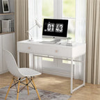 Table de bureau à domicile de 120 cm avec 2 tiroirs de rangement