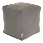 Pouf Cubique d'Intérieur – Écru / Gris / Bleu / Fauve, Siège Simple