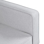 Canapé-lit futon convertible 2 places – Tissu et similicuir, causeuse inclinable 3 positions