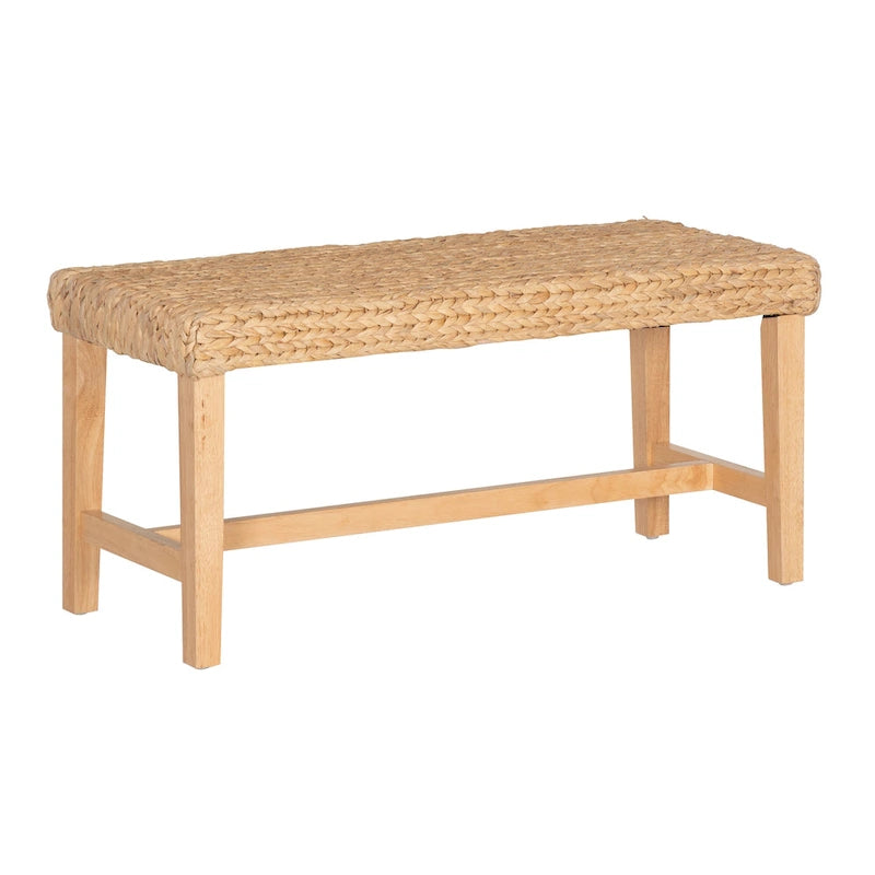 Banc de rangement jacinthe naturelle, 1 personne