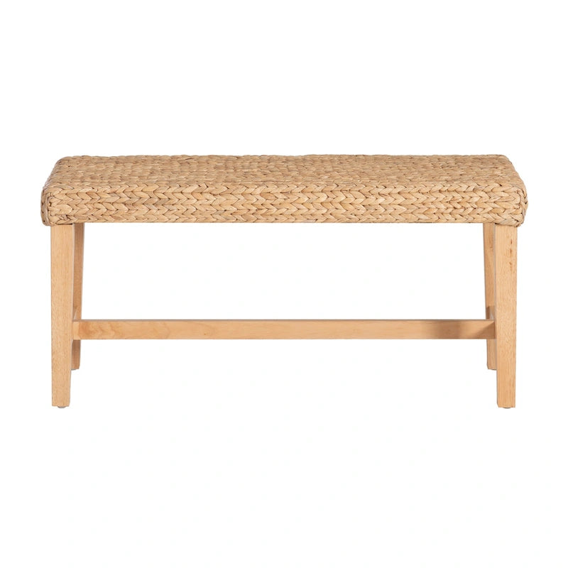 Banc de rangement jacinthe naturelle, 1 personne
