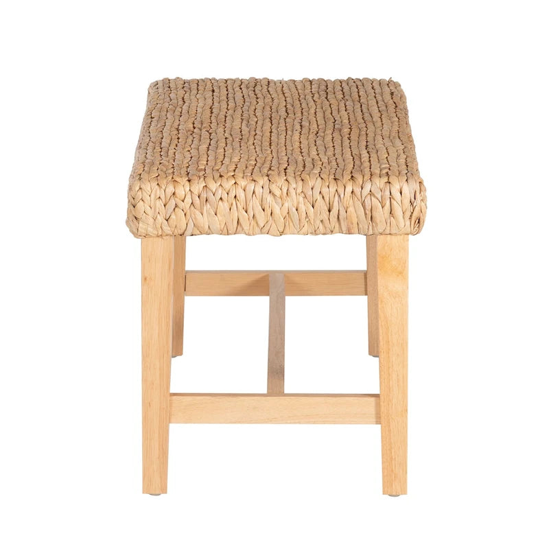 Banc de rangement jacinthe naturelle, 1 personne