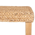 Banc de rangement jacinthe naturelle, 1 personne