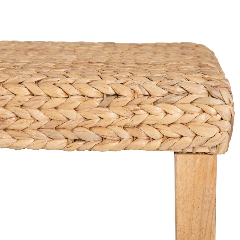 Banc de rangement jacinthe naturelle, 1 personne