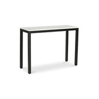 Console en marbre blanc, style moderne, 1 personne, 42"L x 30"H x 14"P