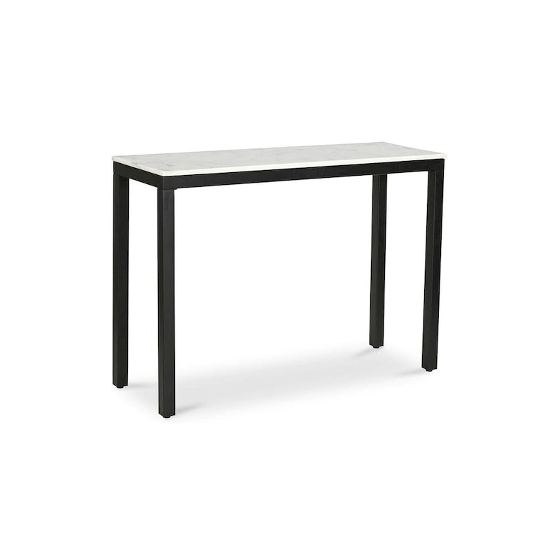 Console en marbre blanc, style moderne, 1 personne, 42"L x 30"H x 14"P
