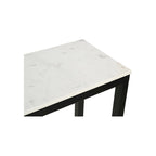 Console en marbre blanc, style moderne, 1 personne, 42"L x 30"H x 14"P