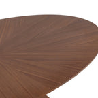 Table à manger ovale en noyer, style moderne du milieu du siècle, pour 4 à 6 personnes