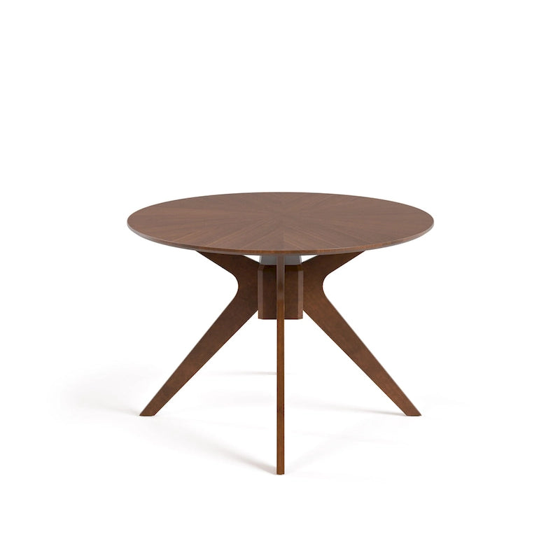 Table à manger ovale en noyer, style moderne du milieu du siècle, pour 4 à 6 personnes